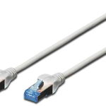 Digitus Kabel krosowy patchcord F/UTP kat. 5e szary 10m (DK-1522-100), Digitus