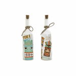 Sticlă LED DKD Home Decor Tiki Geam Въже (2 pcs) (7.5 x 7.5 x 29 cm), DKD Home Decor