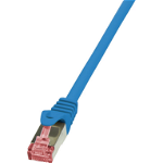 Cablu patchcord Cat.6 S/FTP PIMF PrimeLine 1,50m, albastru, LogiLink