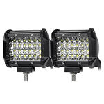 Set 2 Proiectoare LED Auto Off Road, 24 LED-uri, 72W, Dreptunghiulare, Tenq.ro