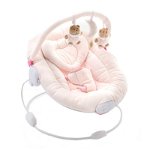 Balansoar si scaun pentru bebelusi si copii cu sunete si vibratii 0 - 9 kg Nanan Puccio roz 12065R Roz, Nanan