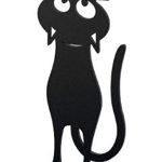 Semn de carte Pisica, Balvi, PVC, 12.3 x 4.7 x 0.8 cm, Negru