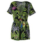 Sandy women playsuit tropical birds s, Saint Barth