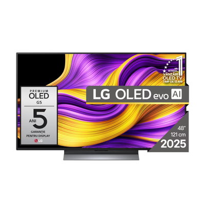 Televizor LG OLED evo 48G53LS, 121 cm, Smart, 4K Ultra HD, 100 Hz, Clasa F (Model 2025)