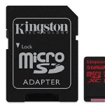 Card microsd sdcr/512gb kingston, 512 gb, microsdxc, clasa 10, standard uhs-i u3