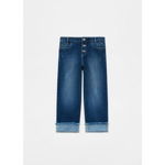 Pantaloni denim wide fit cu nasturi - 14-15 ani, OVS KIDS