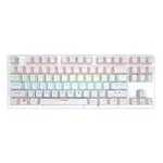Tastatura gaming mecanica Natural White K 550, 87 taste ,7 moduri iluminare led, Usb, Rgb, culoare alb