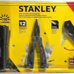 Kit de Supravietuire, Stanley STHT81502-0, 3 piese cutit, lanterna si cleste multifunctional