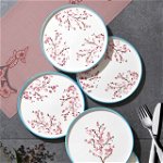 Set 6 farfurii pentru desert Tokyo - Wildflower, Kosova, Ø21 cm, ceramica, multicolor, Kosova