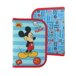 Penar neechipat, 1 fermoar, albastru, Mickey Mouse