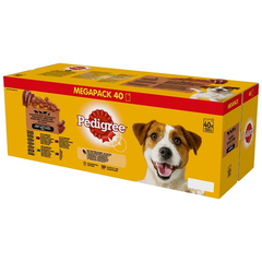 Hrana umeda pentru caini PEDIGREE, Adult, Megapack, 40 x 100g
