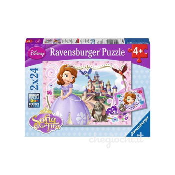 Ravensburger - Puzzle Printesa Sofia, 2x24 piese