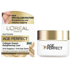 Crema hidratanta de zi L'Oreal Paris Age Perfect Collagen Expert, contine Micro-Peptide de Colagen, reda fermitatea si reduce petele pigmentare, 50 ml