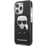 Husa iPhone 13 Pro Karl Lagerfeld Full Body Ikonik Negru