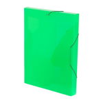 Mapa din plastic, A4, verde, cu elastic, VIQUEL Coolbox