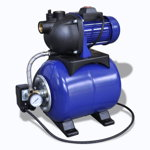 Градинска водна помпа, електрическа, синя, 1200W, vidaXL