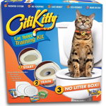 Citi Kitty - kit pentru educarea pisicilor la toaleta, 