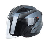 Casca moto scuter HECHT 52627, design modern, bluemarin-negru, marimea XS, circumferinta 53-54 cm