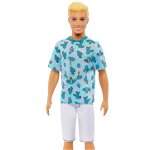Papusa Barbie Ken Fashionistas Blond Hair Wearing Cactus Tee & White Shorts With Sneakers (hjt10) 