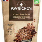 Musli crocant BIO cu 2 feluri de ciocolata Favrichon, Favrichon