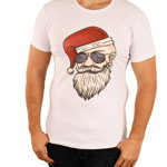 Tricou alb Cool Santa pentru barbat - cod 45742, 
