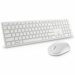 Kit tastatura si mouse Dell KM5221W, wireless, alb, DELL