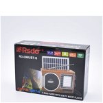 Radio Portabil Cu Panou Solar,Acumulator, USB/TF, AM/FM/SW1-6/ Lampa Led,EN GROSS, 