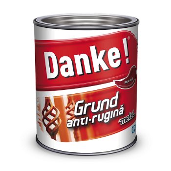 Grund metal anti-rugina Danke, interior/exterior, rosu oxid 0.7L, danke