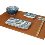 Set pentru sushi 12 piese Brandani V1, 31x29x6 cm, portelan/bambus, Brandani