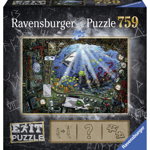 Puzzle copii si adulti Exit 4 in submarin 759 piese Ravensburger, Ravensburger