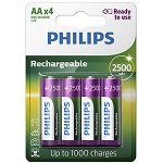 Acumulatori Philips AA 2600 mAh, 4 buc
