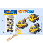 Set 3 vehicule frictiune CITY CAR constructii, 