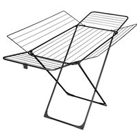 Uscator de rufe 183x96x99cm, negru, Velkea H300