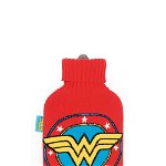 Perna pentru apa calda si husa textila, 2L, Superhero Wonder Woman