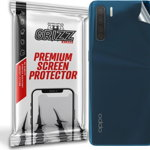 Folie protectie spate, GrizzGlass UltraSkin film spate pentru Oppo A91, Transparent, GrizzGlass