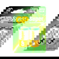 Baterie GP Batteries, Super Alcalina C (LR14) 1.5V alcalina, blister 2 buc. "GP14A-2UE2" "GPPCA14AS003" - 16370 (include TV 0.16lei)