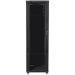 Lanberg free-standing rack 19'' demounted flat pack 42U/600x600mm black, LANBERG