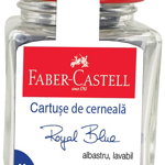 Patroane Cerneala Mici Faber-Castell 30 Buc/Borcan - Albastru, Faber-Castell