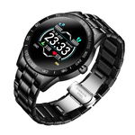 Ceas smartwatch techstar® lige, premium, 1.3 inch ips, bratara otel inoxidabil, ip67, bluetooth 4.0, monitorizare tensiune, puls, negru