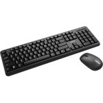 Tastatura Canyon SET-W20 UK/US Keyboard+Mouse Velvet Wireless Black