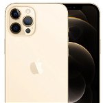 Telefon Mobil Apple iPhone 12 Pro Max, Super Retina XDR OLED 6.7", 256GB Flash, Camera Quad 12 + 12 + 12 MP + TOF 3D, Wi-Fi, 5G, iOS (Auriu)