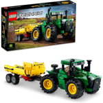 Jucarie 42136 Technic John Deere 9620R 4WD Tractor Construction Toy (With Trailer), LEGO