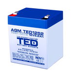 Acumulator AGM TED1252HR 12V 5.2Ah HIGH RATE, TED