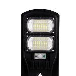 Lampa Stradala LED cu Incarcare Solara, 4U®, 100W, senzor miscare, acumulator intern, telecomanda, 