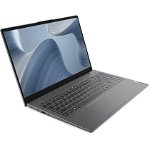 Laptop Lenovo IdeaPad 5 15IAL7 cu procesor Intel Core™ i5-1240P pana la 4.40 GHz, 15.6" Full HD, IPS, 16GB, 512GB SSD, Intel® Iris® Xe Graphics, No OS, Cloud Grey