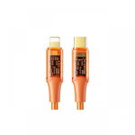 Cablu Mcdodo Amber Series Fast Charging Type-C la compatibil Lightning, 36W, 1, 2m, Portocaliu