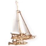 Puzzle 3D lemn - Barca Trimaran, Ugears