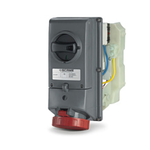 Priza interblocabila\n32A 3P+N+E 2h >50V >300-500Hz 130X260MM terminal cu surub Cu interblocaj mecanic, Scame