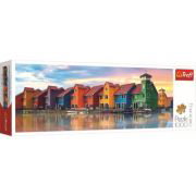 PUZZLE TREFL 1000 PANORAMA GRONINGEN, TREFL 1000p
