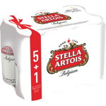 Bere blonda Stella Artois bax 0.5L x 6 cutii